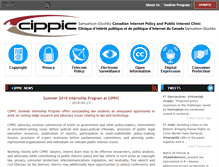 Tablet Screenshot of cippic.ca